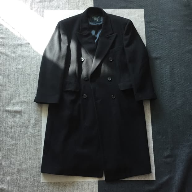 80s 빈티지 버버리 더블브레스티드 코트