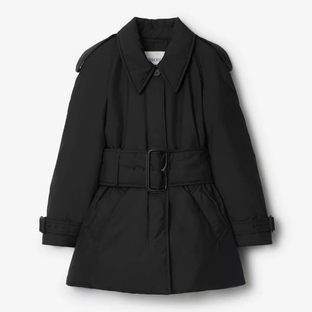 버버리 벨트 베리힐 패딩 카 코트 (블랙) - 미착용 새상품