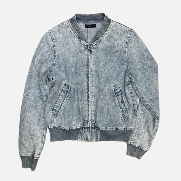 EMODA washed denim crop jacket