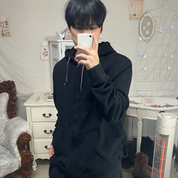 빈티지 타미힐피거 암 레터링 후드 집업 841 y2k 스트릿 모리 갸루 