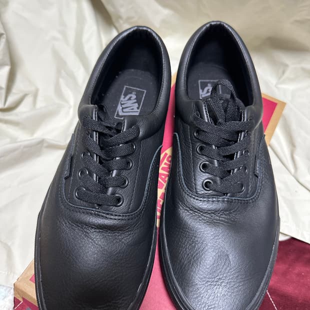 반스 에라 블랙 모노(레더) 290