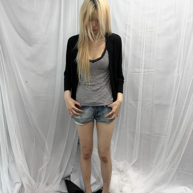 [Vintage] Black Draped Cardigan
