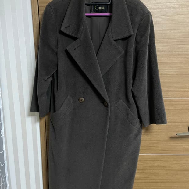 빈티지 브라운 겨울 코트