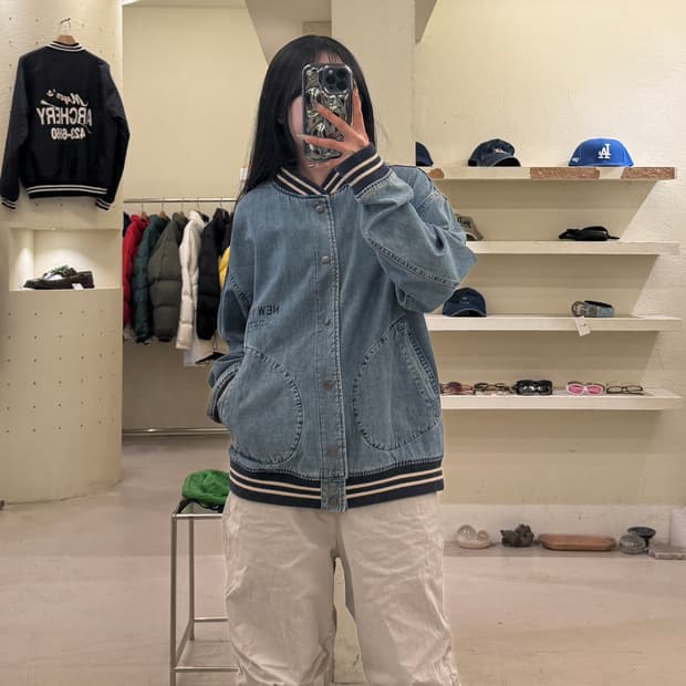 JSNY 뉴욕 데님 바시티 자켓 U1052