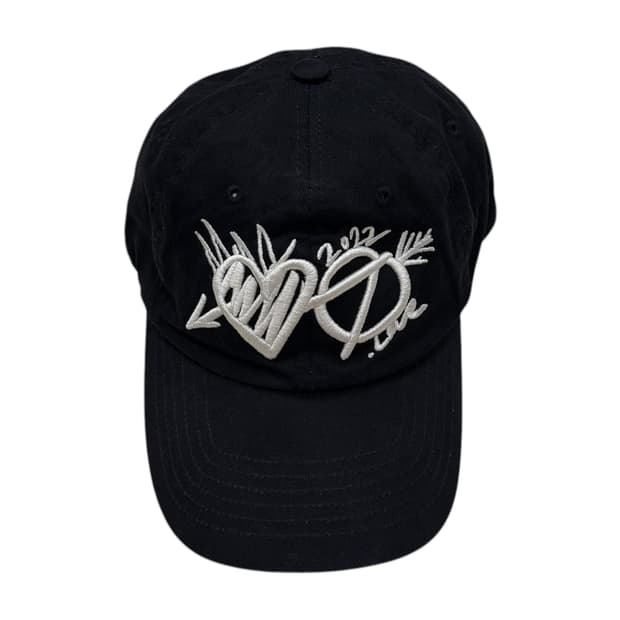 더오픈프로덕트 러브 하트 심볼 볼캡 모자 블랙