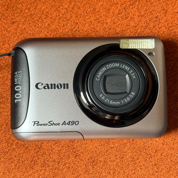 캐논 파워샷 a490 canon powershot 건전지 작동