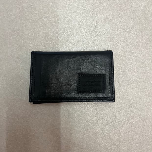 포터 프리스타일 다이니마 레더 카드 케이스 블랙