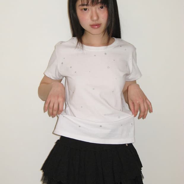 론론 TWINKLE STAR SHORT SLEEVE T SHIRT