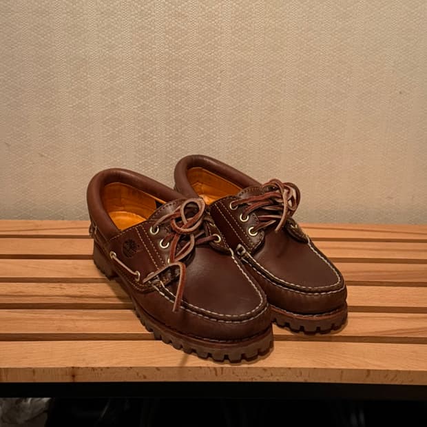 팀버랜드 보트슈즈 3아이 브라운 225