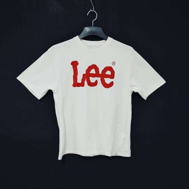 Lee 리 화이트 반팔 라운드티