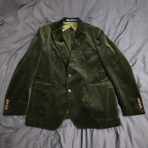 폴로 코듀로이 스포츠코트 자켓 다크그린 44R