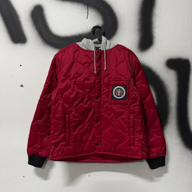 17FW 슈프림 퀼티드 라이너 후드 자켓