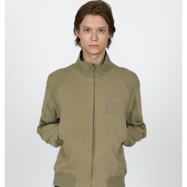 (M)플라스틱 프로덕트 CONTRAST ZIPPED JACKET 카키