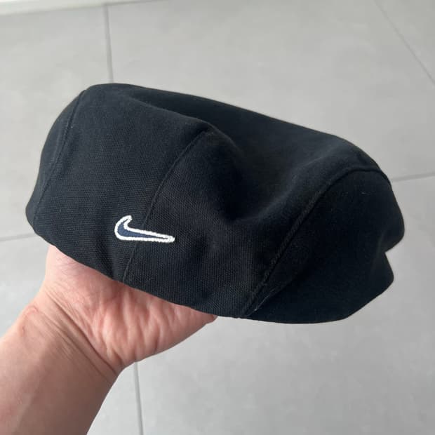 나이키 빈티지 스몰 스우쉬 헌팅캡 블랙 xl