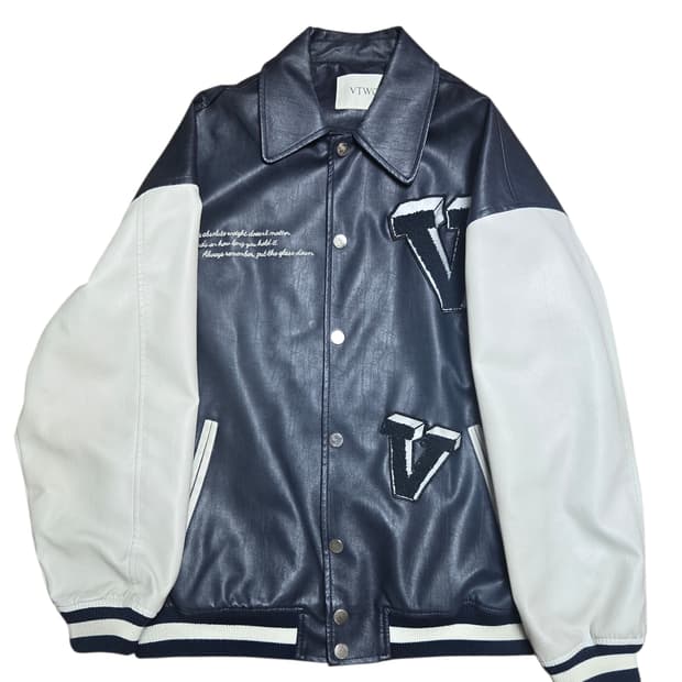 브이투 바시티 자켓 L