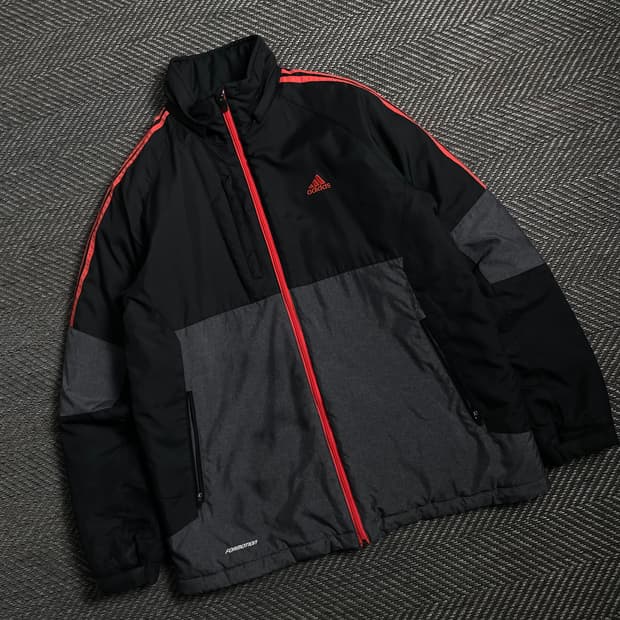 00s 아디다스 올드스쿨 포모션 배색 패디드 점퍼 y 4768