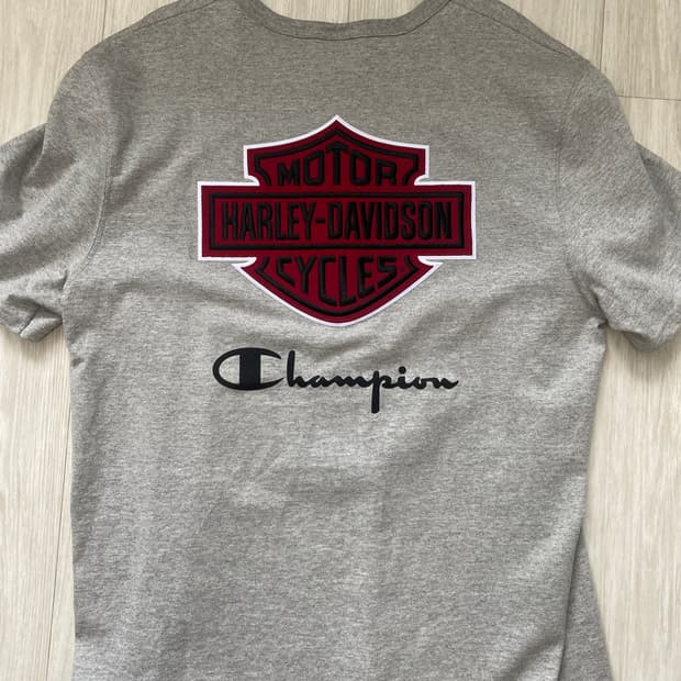 챔피온x할리데이비슨 티셔츠