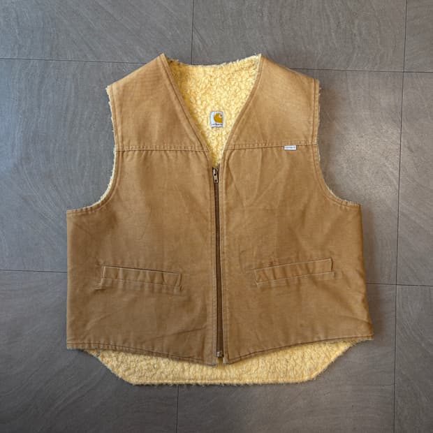 80s 80년대 생산 칼하트 덕 캔버스 조끼