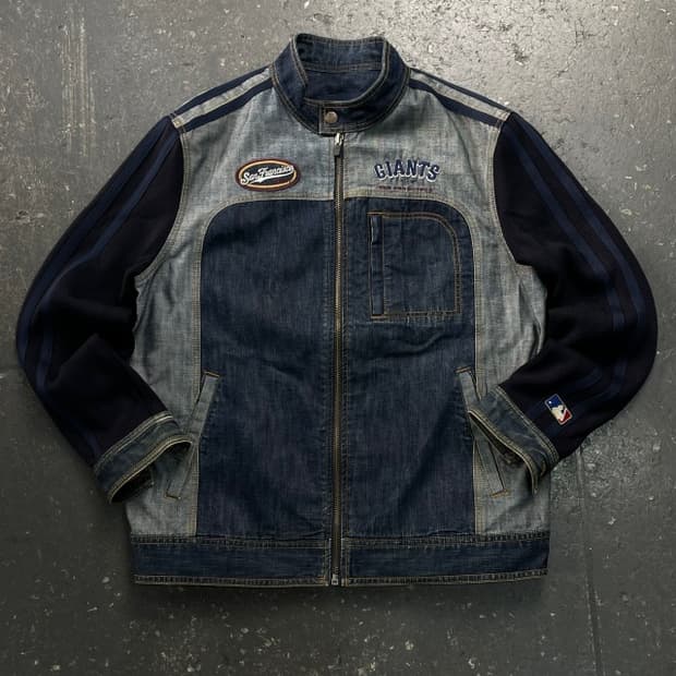 100 MLB 레이싱 데님자켓