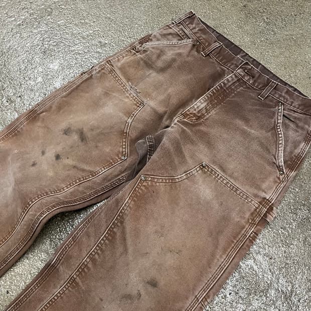 Carhartt 플란넬 라인드 카펜터 팬츠 (36“)