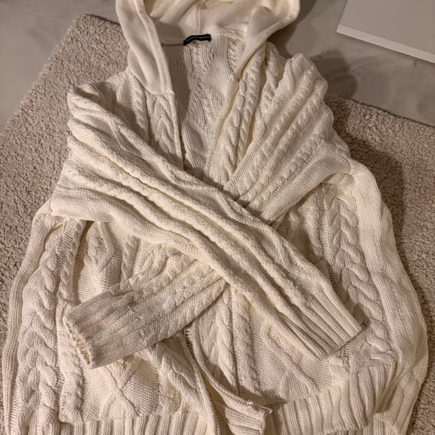 브랜디멜빌 니트 후드집업