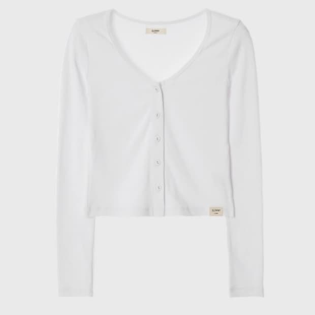 [M] 글로니 G CLASSIC RIB V-NECK CARDIGAN
