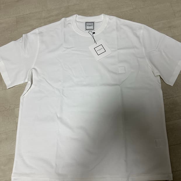 우영미 스트링 티셔츠 화이트 - 25FW