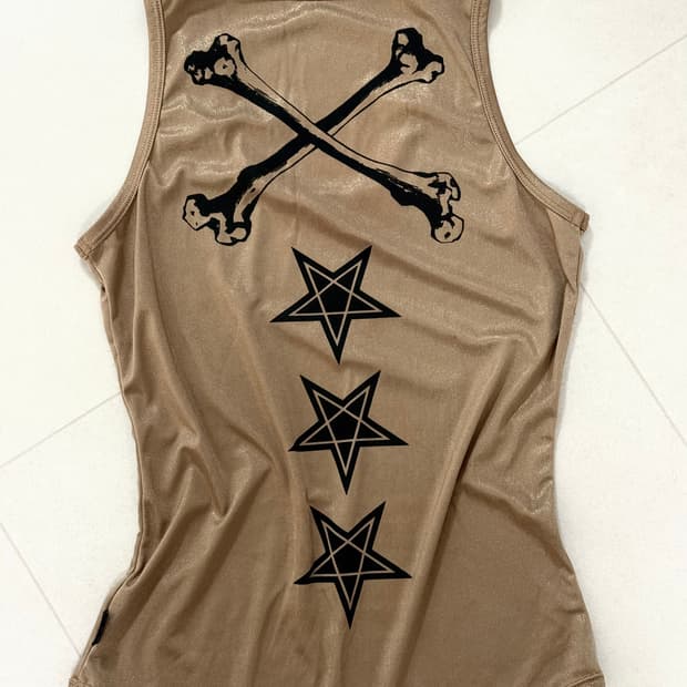 Y2k Punk Skull Sleeveless 
