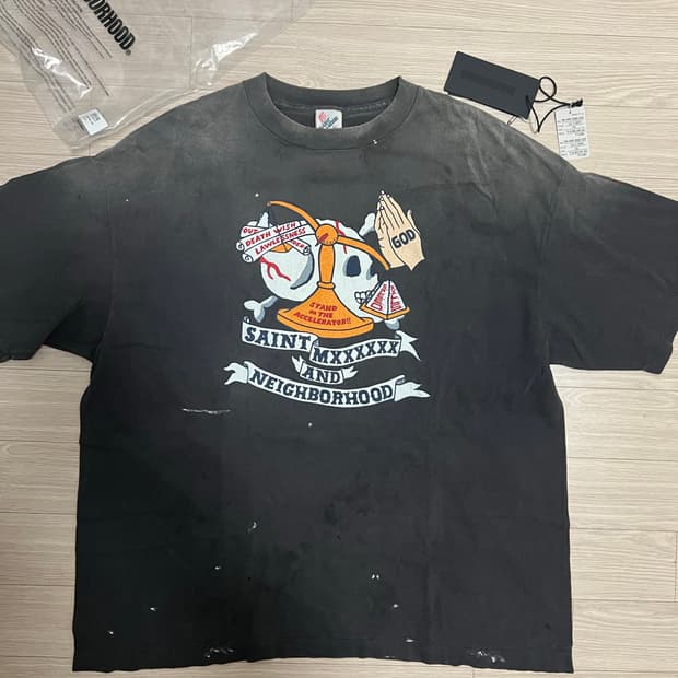 세인트미카엘x네이버후드 반팔 XXL