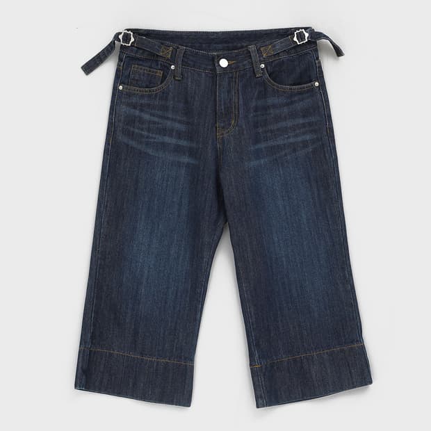 블랙업 비죠 7부 바지