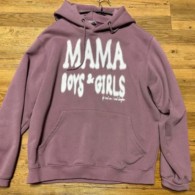 더콜디스트모먼트 mama 후드티 인디핑크 m