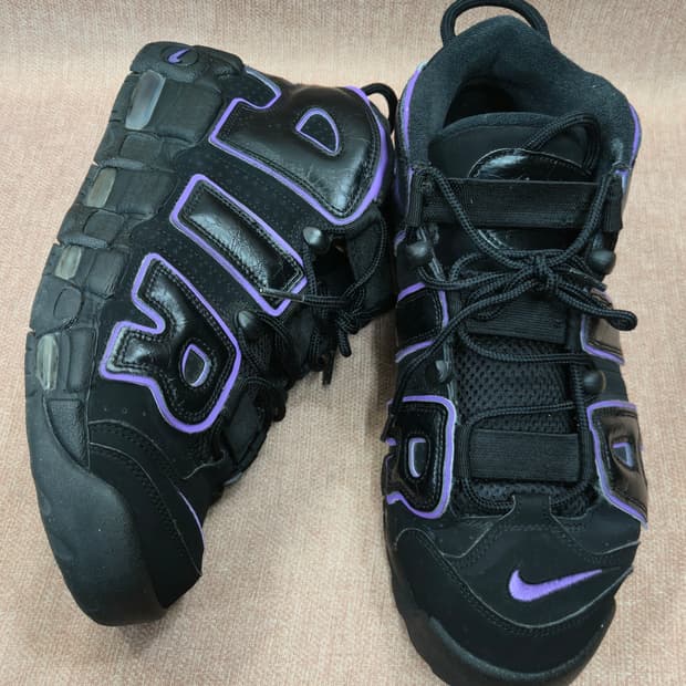 나이키 280mm-  에어 모어 업템포 블랙 퍼플