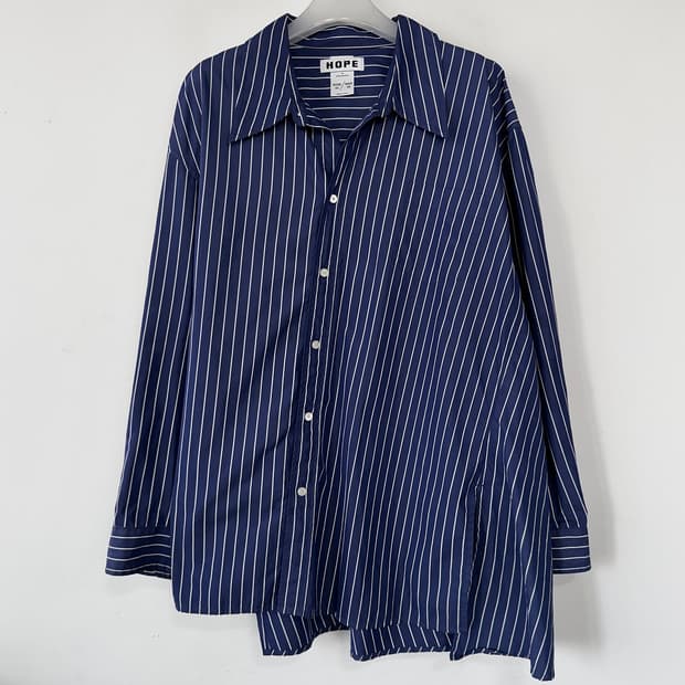 HOPE Stockholm 23 스트라이프 언발 셔츠
