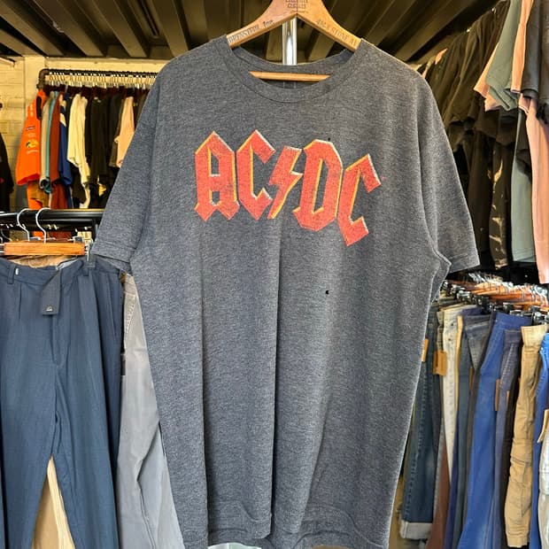 ACDC 락밴드 프린팅 티셔츠