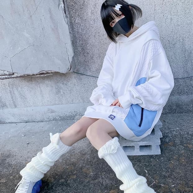 시마무라 누타 아노깔 두부멘탈 후드티 서브컬쳐 지뢰계