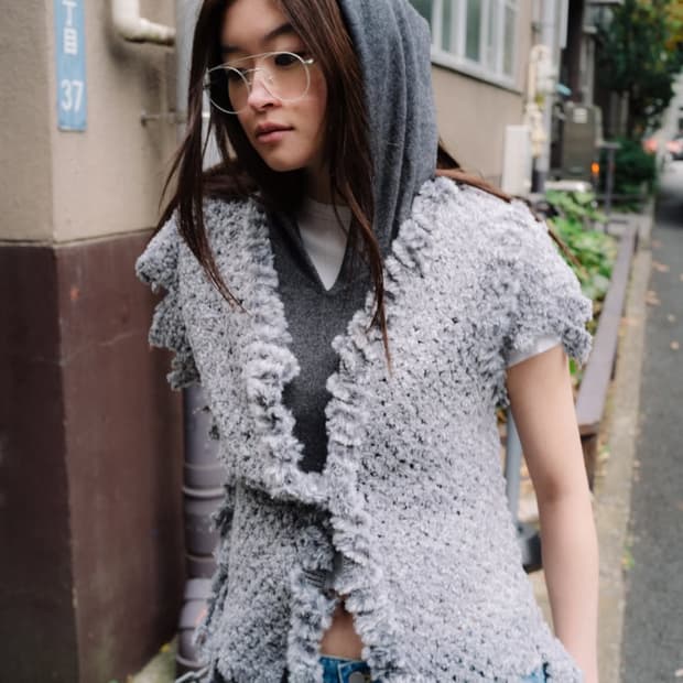 퍼버즈 25fw 니트 베스트 가디건