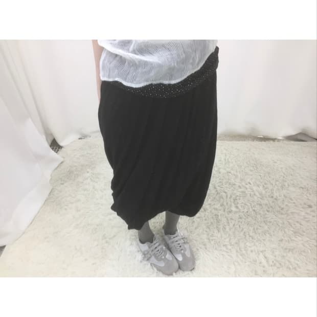 Comme des Garcons 드레이프 펌킨 스커트