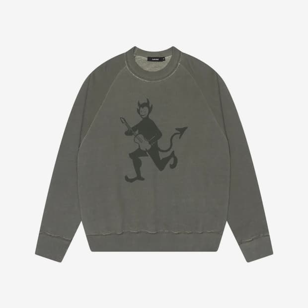 아캄 데빌 스웻셔츠 맨투맨 dusty green 2