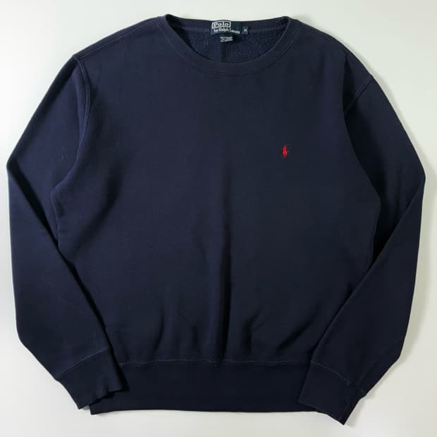 Polo  폴로 랄프로렌 자수 코튼 네이비 맨투맨 