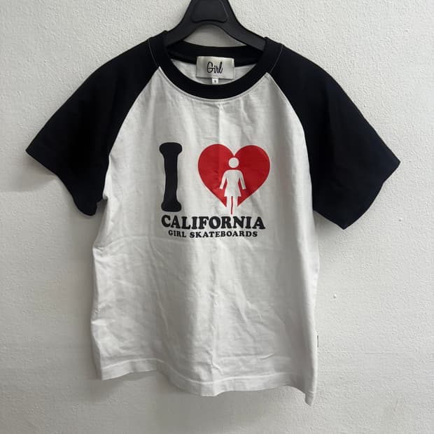 Girl 캘리포니아 스케이트보드 반팔 티셔츠 (S)
