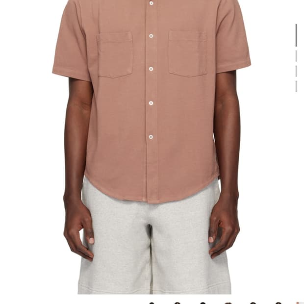 [XL] 레이디 화이트 핑크 스프레드 칼라 셔츠