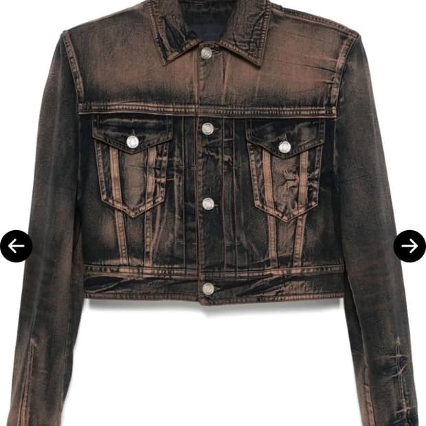 준지 [Runway] Denim Cropped Trucker 자켓