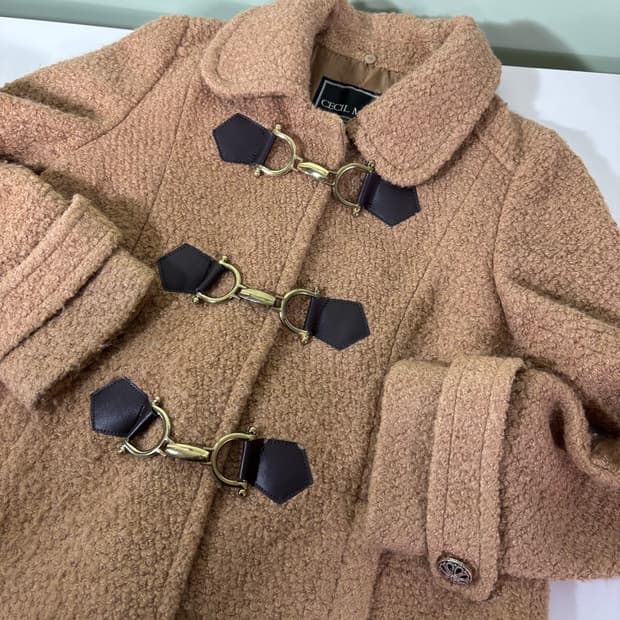 우먼M CECIL MCBEE 세실맥비 브라운 부클 파이어맨 자켓