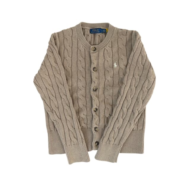 폴로 랄프로렌 베이지 니트 가디건 L