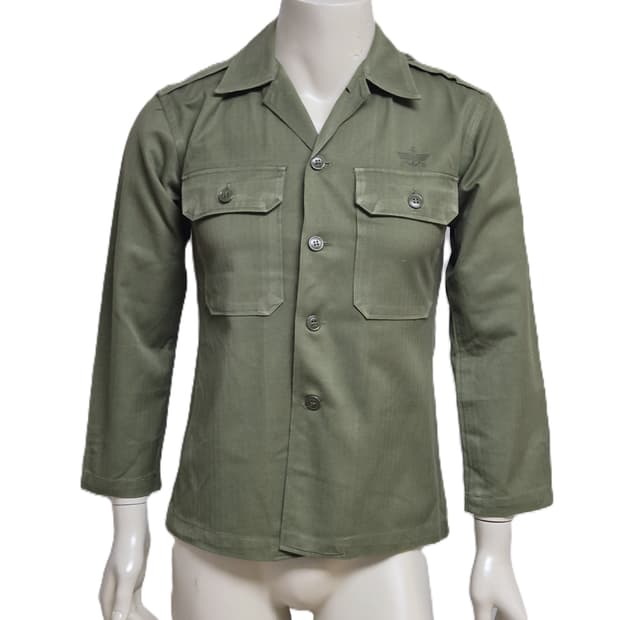 국군 구형 70년대 민무늬 전투복 상의 자켓 (S)