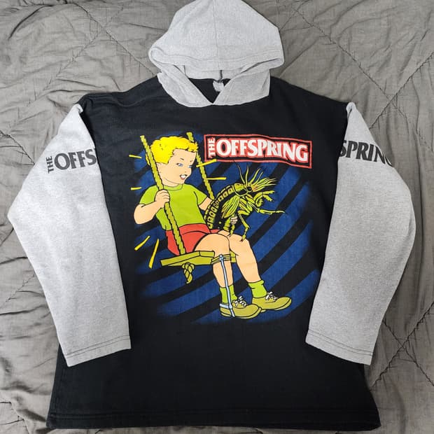 [XL] 90s 오프스프링 빈티지 밴드티 후드 롱슬리브