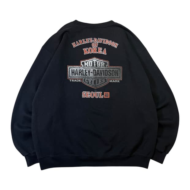 할리데이비슨 빅로고 맨투맨