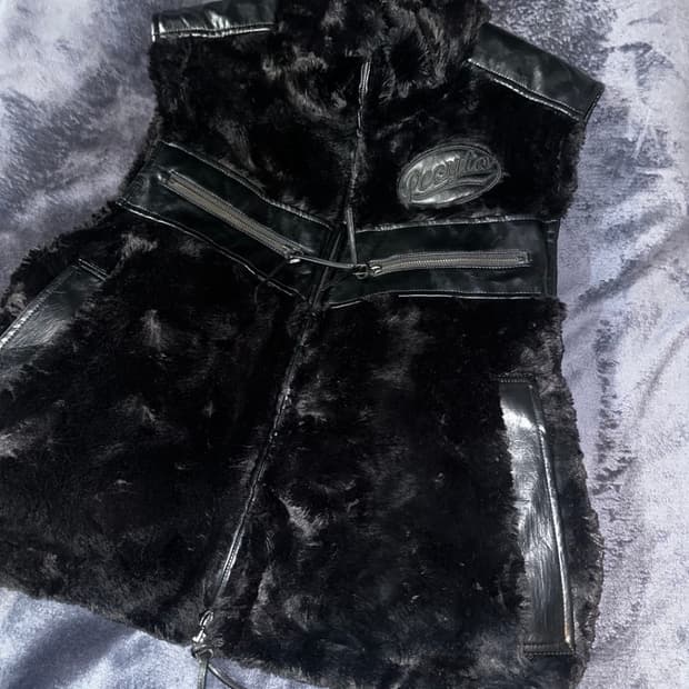 LECYTO Vintage Pur Mix Vest_[Black]