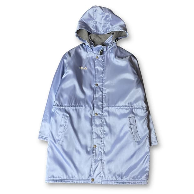 휠라 스카이블루 폴리 후드 자켓 150