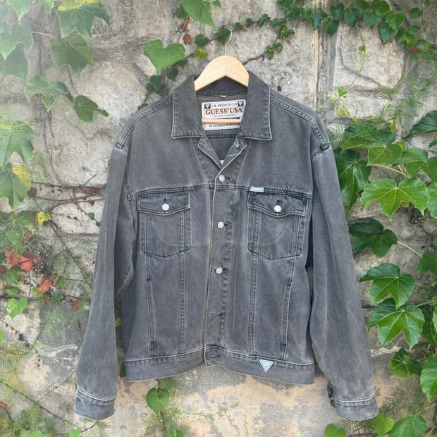 90s 게스 old usa guess 데님 트러커 자켓 빅사이즈